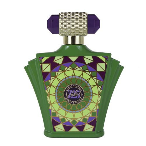 Z25 Eau de Parfum 100 ml bottle by Zakat with ornamental details in green, purple, and gold.